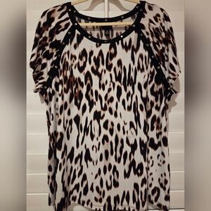 Worthington Leopard Print Blouse